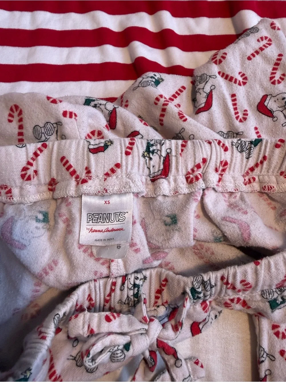 Women’s XS Hanna Anderson PJs - Peanuts Christmas collection